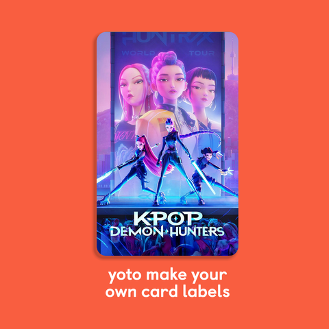 KPop Demon Hunters Label for Yoto Make Your Own (MYO) Cards - Stickers only or add a MYO card
