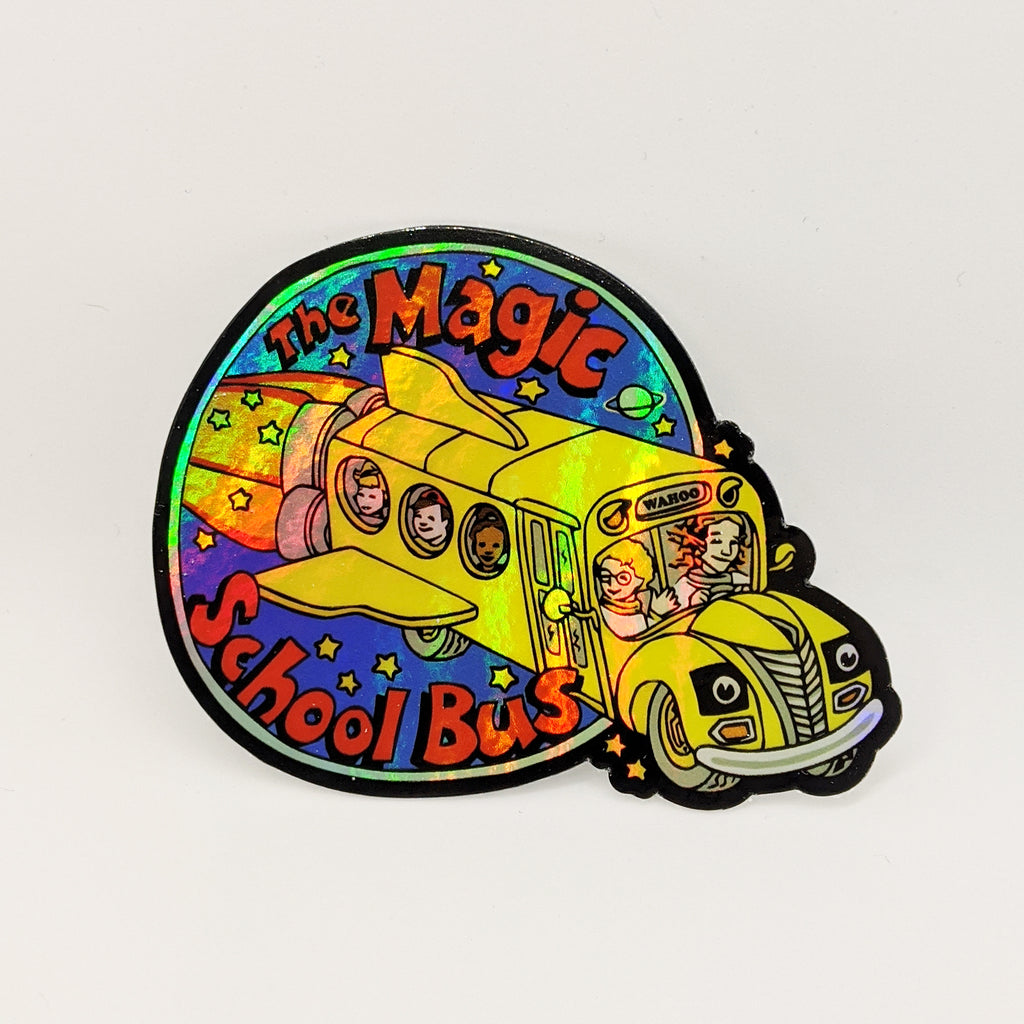 Magic School Bus Logo Holographic Sticker – Stickerfule