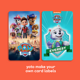 Paw Patrol or Everest Pup Pack Style Label for Yoto Make Your Own (MYO) Cards