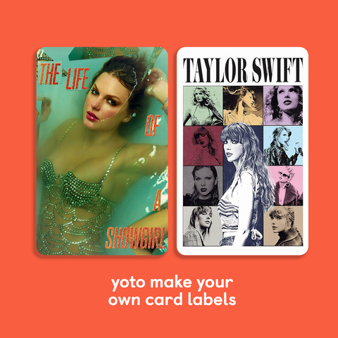 Taylor Labels for Yoto Make Your Own (MYO) Cards - Stickers only or add a MYO card