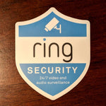 SALE Indoor or Outdoor Ring Doorbell Security Camera Badge/Shield sticker (buy and get one free)