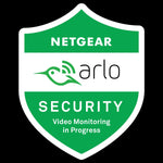 Indoor/Window Netgear Arlo Security Camera Badge/Shield sticker (replacement, additional - reverse print, sticks INSIDE windows!)