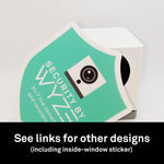 Indoor or Outdoor Wyze Cam/Sense Security Camera Badge/Shield sticker (official!)