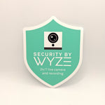 Indoor/Outdoor Wyze Cam Security Camera static window cling (Official!)