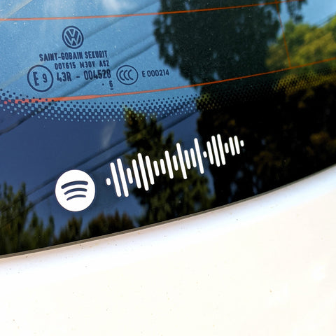 Custom Spotify Code Weatherproof Transfer Sticker/Decal - Replay, All Star, Beans, or your choice of song/album/playlist (Many colors!)