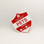 Emergency Pet Alert - Customizable Indoor/Outdoor Static Cling, moveable (For dogs, cats, birds, etc.) (outdoor safe, sticks on either side)