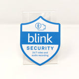 Indoor or Outdoor Blink Doorbell Security Camera Badge/Shield sticker (replacement, additional)