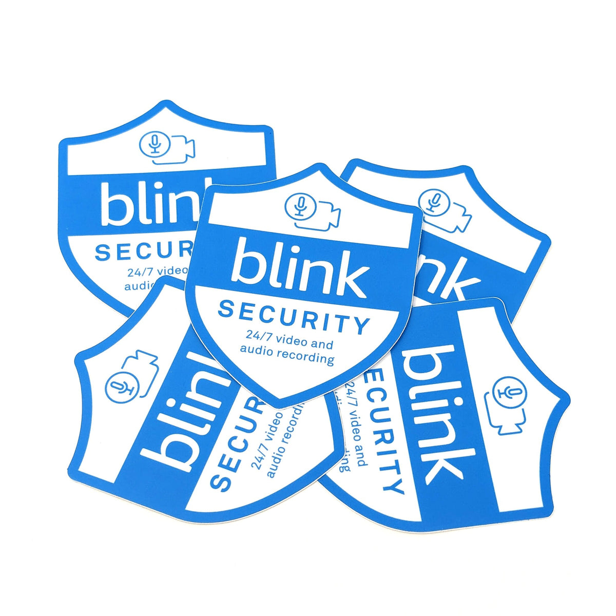 Security Badging Camera Indoor or Outdoor Blink Doorbell Security Camera Badge/Shield sticker ...