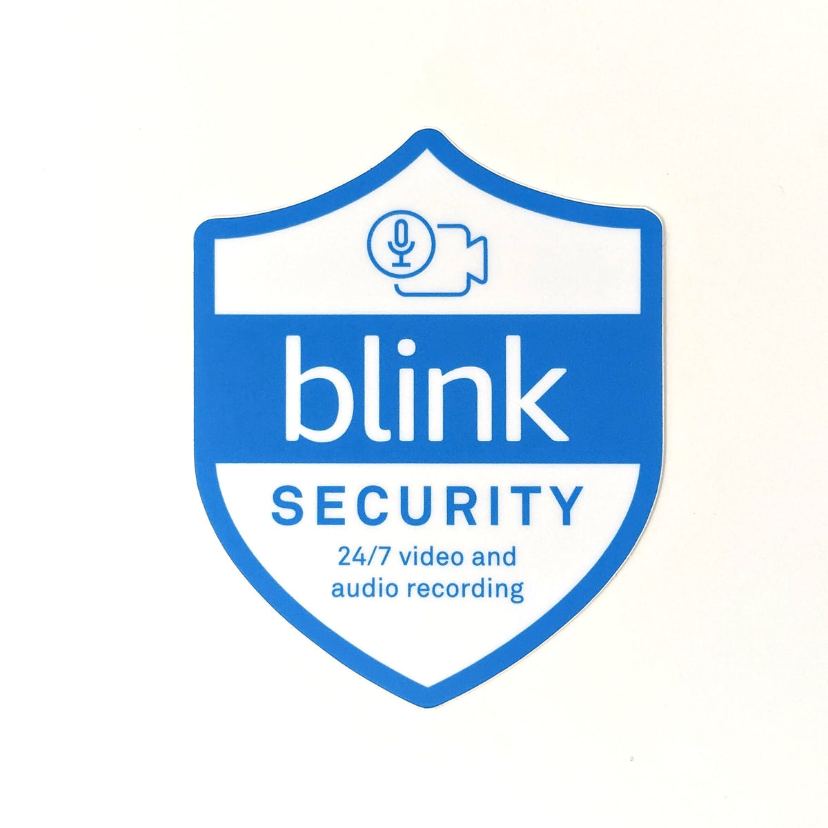 Indoor or Outdoor Blink Doorbell Security Camera Badge/Shield sticker ...