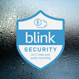 Indoor or Outdoor Blink Doorbell Security Camera Badge/Shield sticker (replacement, additional)